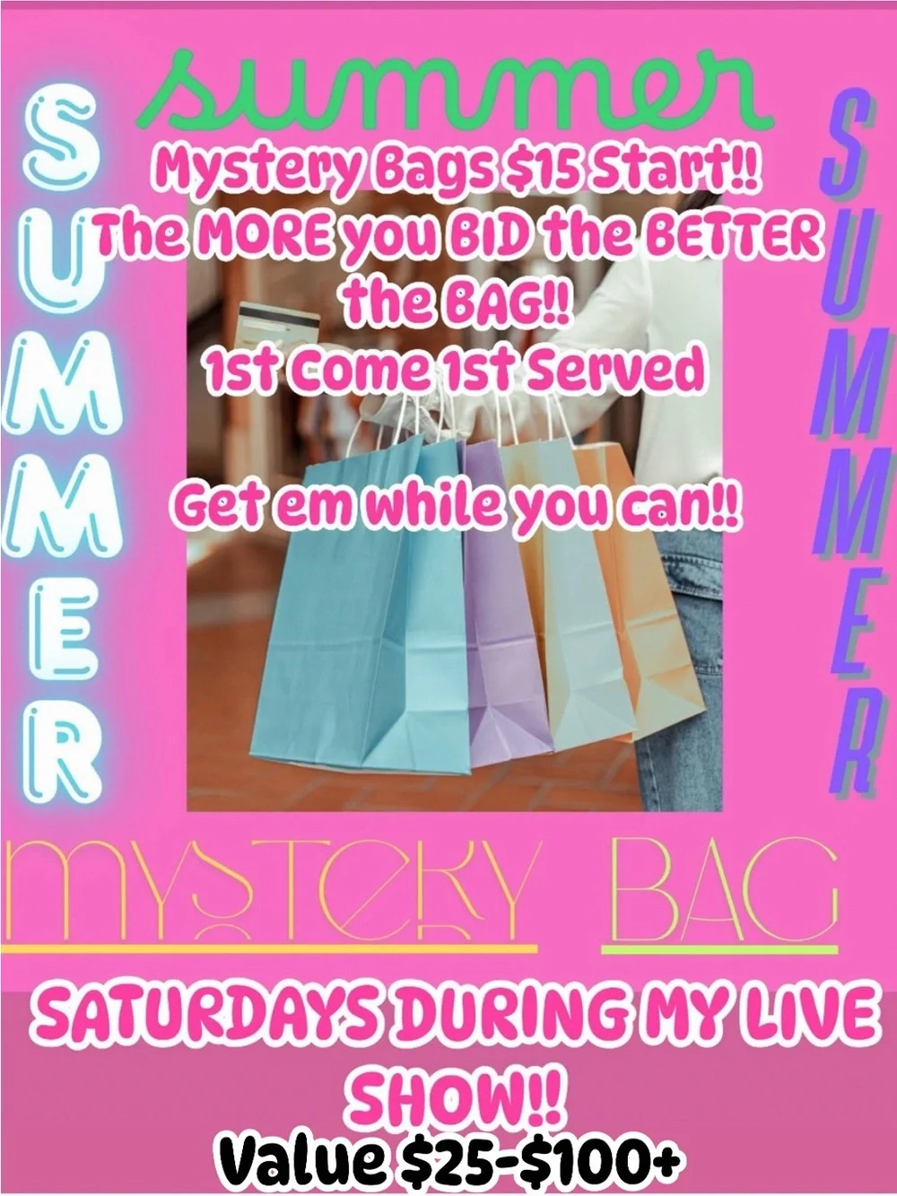 The MORE you BID, The BETTER the Mystery Bag Saturdays!Bags START at $15 only!! - Picture 1 of 6